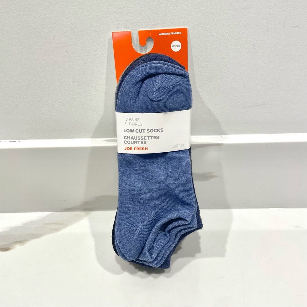🟠5/$25 NEW Joe Fresh Low Cut Socks (7 pairs)